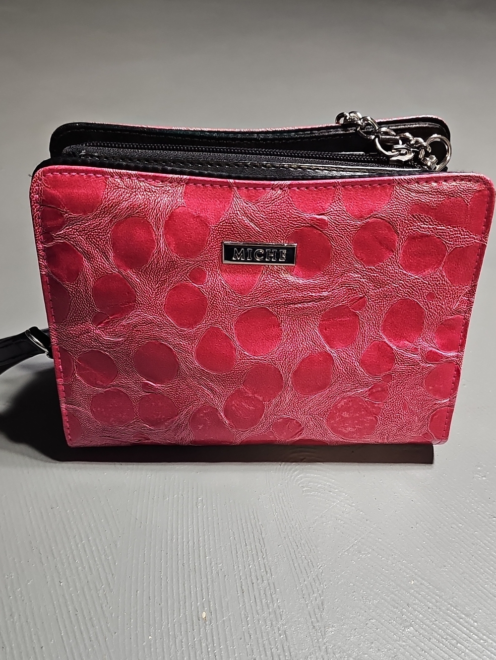 MICHE Bags EUC Petite Mini Purse Sam Shell Pink Faux leather